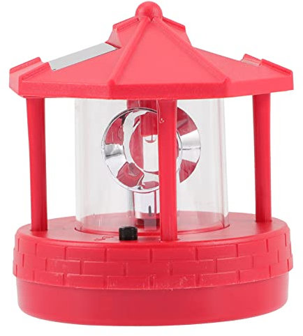 OSALADI Außendekoration Yard Garden Tower Statue LED-Hängelampe Dekor Leuchtturm Für Ip-Solar-Außenlicht Lichter Angetrieben Rotierender Rasen Leuchtfeuer Dekorativer Grad