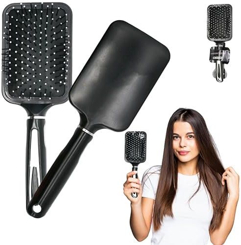 Brosse à cheveux palette pour cheveux mouillés, brosse à cheveux démêlante pour tous les types de cheveux, élimine les nœuds, réduit la casse, séparation, convient pour les femmes, les hommes, les