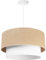 Light-Home Juta Hängelampe - Boho Deckenlampe Esszimmer und Küche - Pendelleuchte aus Metall mit Stoff Lampenschirm - ⌀ 45 cm - Torte 1 - Jute Weiß