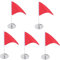 CLISPEED 5 Sets Golf Cup Loch Flagge Golf Training Flagge Tragbare Golf Fahnen Oxford Tuch Einfach Installieren