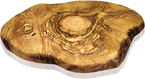 Brett aus Olivenholz, Olivenholzbrett Schneidebrett, Holzbrett, Frühstücksbrett, Steakbrett (40 x 20 cm)