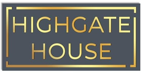 Personalised 3D House Sign – Custom Door Number & Street Name Plaque – Laser Cut Modern Rectangle Sign in Matt Anthracite Grey with Gold Mirror – Weatherproof Address Plate (D2)