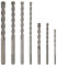 COMOWARE Concrete Drill Bit Set 7pcs, 3/16-1/2, Masonry Drill Bit Set Carbon Steel,Carbide Tip,Triangle Shank for Brick, Masonry,Rock, Ceramic Tile, Cement Concrete