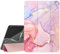 MoKo Case Fits Amazon Fire HD 10 Tablet(13th Gen, 2023 Release)10.1, Soft TPU Frosted Colored Back Cover for Fire Tablet 10 2023 Multi-Angle Slim Smart Shell, Auto Wake/Sleep, Light Pink Gold Marble