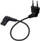 HuaLiSiJi Cable Alimentación C7 90° 2.5A 250V Cable Alimentacion TV 2x0.75mm² para PS4, PS5, Televisores, Computadoras Portátiles, Monitores e Impresoras (Negro 90°, 1m)