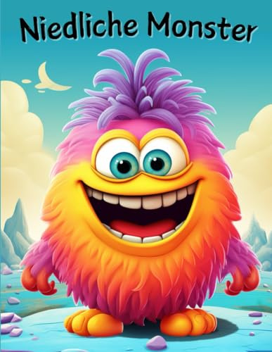 Niedliche Monster: Das Monster Malbuch für Kinder und Jugendliche, mit 50 niedlichen Motiven zum Ausmalen, Entspannen und Fördern der Kreativität.
