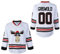 Clark #00 Griswold Herren Movie Hockey Jersey X-Mas Christmas Vacation White Stitched S-4XL, Weiss/opulenter Garten, Mittel