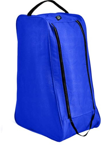 Wasserabweisende lange Stiefeltasche und Schuhträger – perfekte Aufbewahrungslösung für Fußball, Rugby, Golf, Wandern, Wandern, Skifahren und Arbeitsschuhe, blau, Lange Stiefeltasche