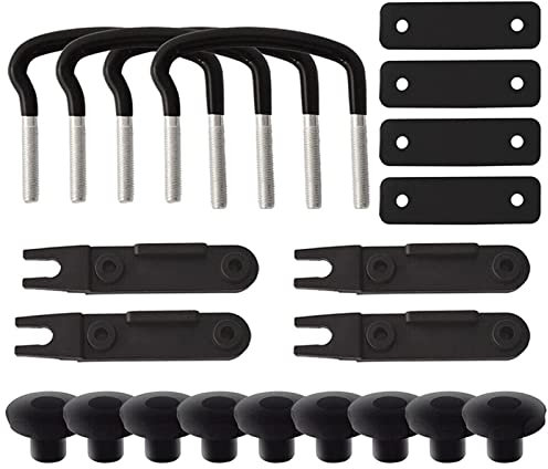 4 Stück Dachbox Halterung Kit, Universall Auto Dachbox Befestigung U Bügel Klemmen, 85 Mm Innenbreite, Heavy Duty Dachbox Lift Montagekit