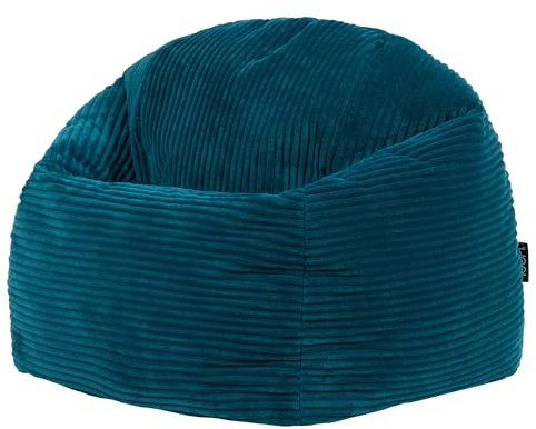 icon Kingston Kids Bean Bag, Corduroy, Teal Green, Kids Bean Bag Chair with Filling Included for Girls and Boys, Childrens Chair, Beanbags for Children, Playroom Décor, Bedroom Accessories