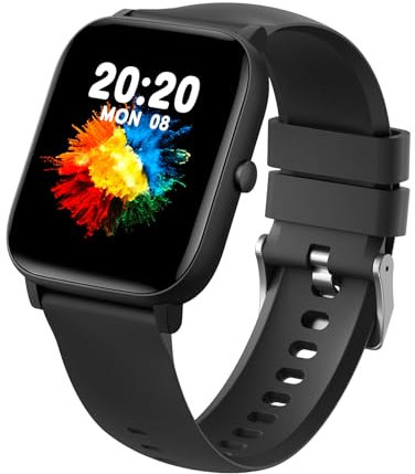Reloj Inteligente Hombre Mujer, 1.85 HD Smartwatch con Llamadas Bluetooth, Pulsómetro/Oxímetro/Sueño/Presión Arterial/Podómetro, iP68 Impermeable Pulsera Actividad Compatible con Android e iOS