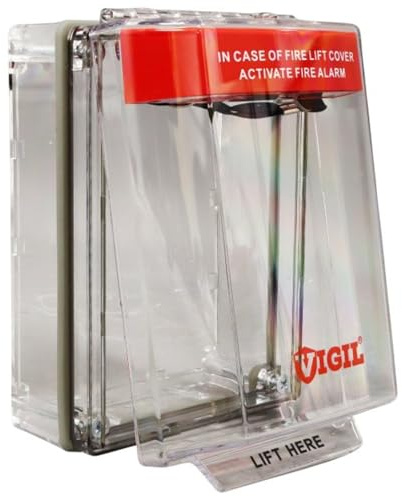 Vigil Call Point Cover - Alarmed - Red