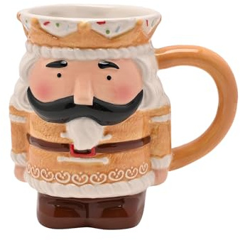 Widdop Santa & Friends Christmas Mug – Ceramic Gingerbread Nutcracker Design Festive Coffee & Hot Chocolate Cup – Fun Novelty Gift for Winter Drinks & Stocking Filler | Nutcracker Design Festive Coffee & Hot Chocolate Cup – Fun Novelty Gift for Winter Drinks & Stocking Filler