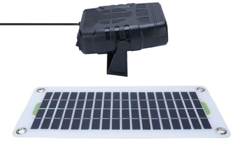 Fockety 30-W-Solarpanel-Heizung, Tragbare Solarbetriebene Autoheizung mit Überhitzungsschutz, für den Außenbereich, Haustierhaus, Hühnerstall, Gewächshaustrocknung
