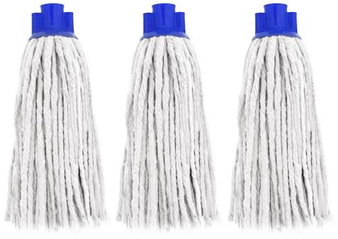 Aigua – Recambio para Escoba con Flecos – Set 3-250 gr – Blanco – Algodón Professional XL – Made in Spain