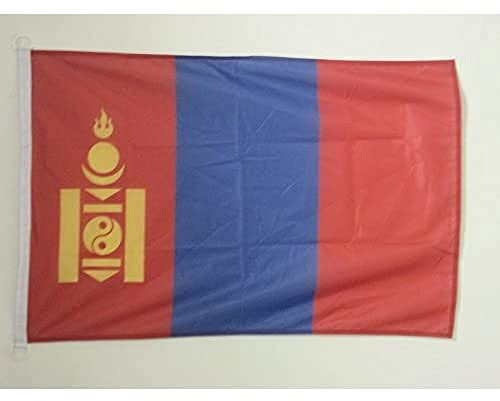 AZ FLAG Bootflagge Mongolei - 45x30 cm - Mongolische Bootsfahne 30 x 45 Cm Marine Flaggen - Flaggen