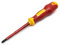 SATA ST61223SC VDE Insulated Electricians Screwdriver with 2 / PH 2 Phillips Head, VDE Handle and S2 Steel Blade, Tested to 10,000 Volts, 2x100mm, Green