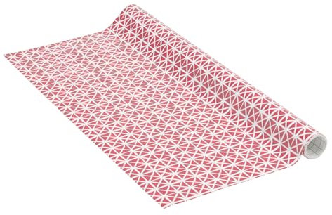 Venilia Klebefolie | Daniela Berry Retromuster Rot | 67,5 cm x 1,5 m, Stärke 95μ | selbstklebende Möbel-Folie, Dekofolie, Tapete, Küchenfolie | ohne Phthalate | Made in EU