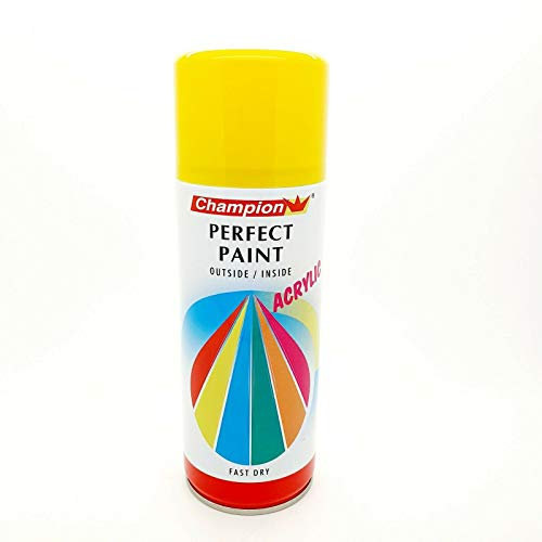 Yellow Spray Paint Aerosol Auto Car Primer Matt Gloss Metallic Wood Metal Plastic