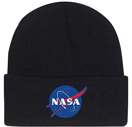 Rothco Deluxe NASA Meatball Logo Embroidered Watch Cap - Black