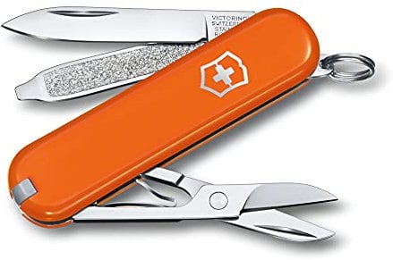 Victorinox, Classic SD, Swiss Army Pocket Knife, Small, Multi Tool, Camping, 7 Functions, Blade, small, Nail file, Screwdriver 2.5 mm