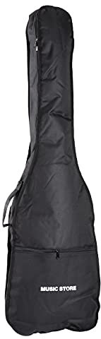 MUSIC STORE Gigbag, Electric Bass Eco+, Robuste Gitarrentasche, 5 mm Polsterung, Wasserabweisendes Nylon, Zubehörfach