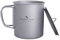 Boundless Voyage Titan 450 ml Tasse mit Deckel Klappgriff Outdoor Camping Ultraleicht Wasser Tee Kaffee Tasse