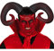 Struts Large Red Halloween Devil Demon Ram Horns