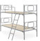 NUVOLA Sirio - Letto a Castello per Bambini e Adulti con Scaletta e Sponda Laterale di Protezione, Include Rete a Doghe Singola 80x190 - Scomponibile in 2 Letti Singoli, Altezza 146 cm, Made in Italy