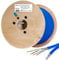 HB-DIGITAL DUPLEX Cat 8.1 - Cavo di rete da 100m, cavo di installazione, cavo dati Ethernet LAN, Cat.8, 40 Gbps, rame, S/FTP 2000 MHz, PIMF, LSZH, senza alogeni, conforme a RoHS AWG 22/1, blu