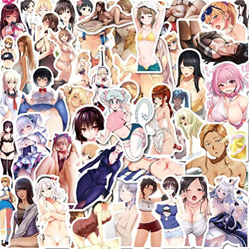 Cricia Anime Sexy Girl Aufkleber, Sexy Aufkleber Schönheitsgeschenke Merch Anime Videospiele Aufkleber Geburtstagsfeier Zubehör Wasserflasche Laptops, Skateboards Teenager
