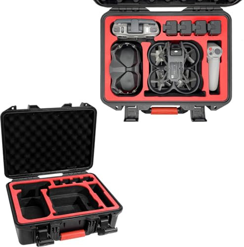 FPVtosky Koffer für DJI Avata (DJI Goggles V2/Goggles 2/Goggles Integra), wasserdichter Transportkoffer für Avata, DJI Avata Zubehörkoffer für DJI Motion/RC Motion 2/FPV Remote Controller 2