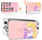 DLseego Game Card Case for Switch OLED Dock,Scratch and Dust Resistant Hard Cover for Switch OLED Dock,Game Storage Card Box with 12 Switch Game Cards and 6 Micro SD Cards-Pink