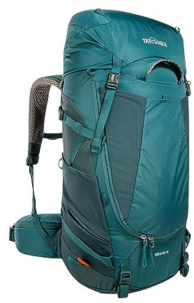 Tatonka Tourenrucksack Norix 48+10 - Leichter Rucksack mit Frontzugriff, verstellbarem Tragesystem, Bodenfach und Regenhülle - 58 Liter - 70 x 32 x 18 cm (teal green/jasper)