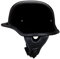 Motorradhelm Deutscher Stil Halbschalenhelm ECE-Zertifizierter Scooter Retro Jethelm Mit Schnellverschluss Schnalle ABS-Helmkörper Halbhelme Offenem Helm Für Herren Damen 5,M:57-58CM