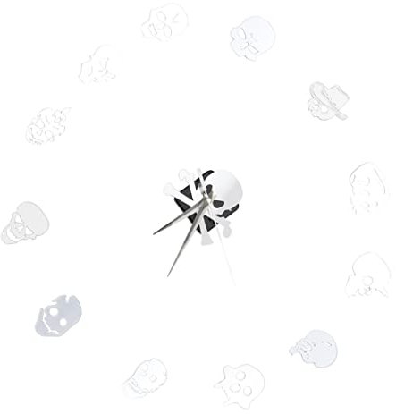 Garneck Spiegel Skelett Wanduhr Wanduhr Große Größe für Wohnzimmer