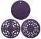 Tapis de dessous de plat en silicone, 3 maniques résistants à la chaleur, tapis chauds antidérapants polyvalents pour comptoirs de cuisine et table (violet)