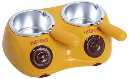 Chocolate Melting Pot Fondue Set | Electric Double Boiler Pot Kit | Electric Chocolate Fountain Melter | Electric Double Boiler Pot Kit | for Candy, Cheese, Baking, Kitchen Accessories