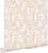 papier peint fleurs rose clair et beige 53 cm x 10,05 m - ESTAhome