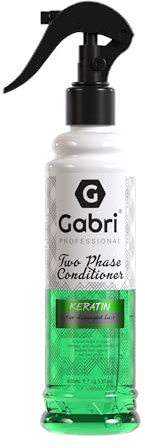 Gabri 2 Phase Conditioner Spray 400ml | Leave-in Conditioner | Pflege, Entwirren und Feuchtigkeit für Alle Haartypen (Keratin, 400 ml (1er Pack))