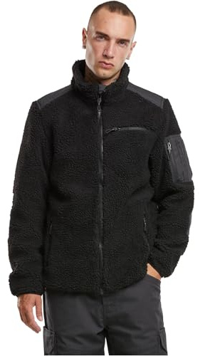 Brandit Ramble Teddyfleece Männer Übergangsjacke schwarz Basics