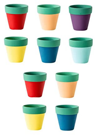 KITANDOVE Pot pour Plantes Et Fleurs Céramique Terre Cuite Pots De Fleurs Colorés en Céramique