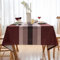 Tischdecke Rot 240 x 140 Oval Tischwäsche Leinen Fleckschutz Abwaschbar Tischtuch Rechteckig Wasserdicht Garten-Tischdecken Outdoor für Küche, Esstisch, Couchtisch Party Weihnachten