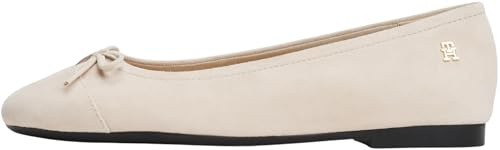 Tommy Hilfiger Damen Ballerinas Toe Cap aus Wildleder