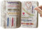 Kreatives Nähbuch, Stickerei-Set, Stickstiche Buch, Handstickerei, Stich, Blumenmuster, Stoffe, Nähen für Anfänger und Erwachsene, Loseblatt-Stickbuch Nähset für Frauen, Mama, Stickbegeisterte