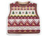 New Knitted Sweater Pattern Mouse Pad, Cute Sweater Vest Print Mouse Pad, Nice and Cute Desk Decor with Non-Slip PU Base for Home Office Working Studying (E, 23 * 23cm)