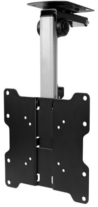 QICBYING Klappbare TV-Deckenhalterung, 0–90 ° Herunterklappbare TV-Dach-Deckenhalterung, Hebehalterung Für Fernseher/Monitor/Auto/Wohnmobil, Für 17 Bis 37 Zoll LED-Bildschirm