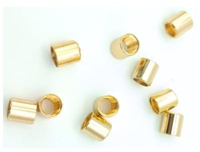 Lot de 10 manchons en laiton 12 x 13 mm pour raccord M10 x 1 couleur (or brillant)