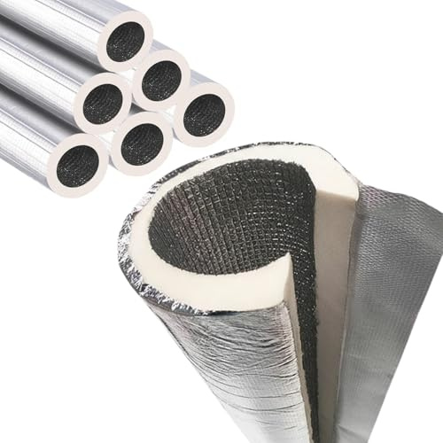 Manchon De Tuyau D'isolation Antigel ID 22/27/32/43/52/65/76/90/114/133mm Isolation Des Tuyaux Et Tubes, Tuyau D'isolation En Mousse Pour Aux Unités De Climatisation(52mm*20mm*95cm)