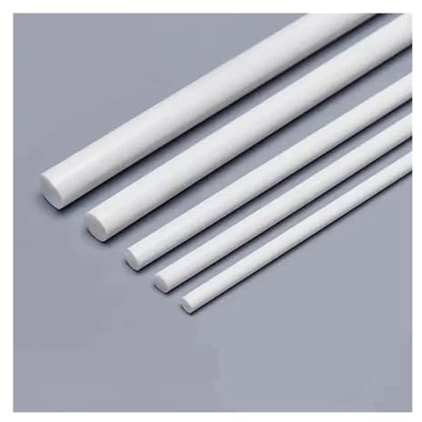 10 tiges en fibre de verre, tiges rondes élastiques en fibre de verre solide, diamètres(2mm white)
